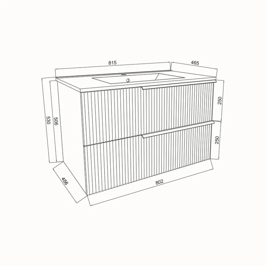 Clearance Waschbeckenunterschrank Sidney Waschbeckenunterschränke