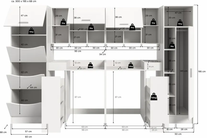 Waschmaschinenumbau-Set Lucca