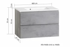 Sale Waschtischkombination Monza Waschbeckenunterschränke