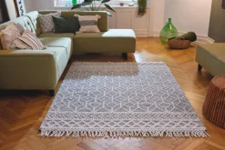 Best Webteppich Colored Macrame 160 x 230 cm Natur(Look) Teppiche