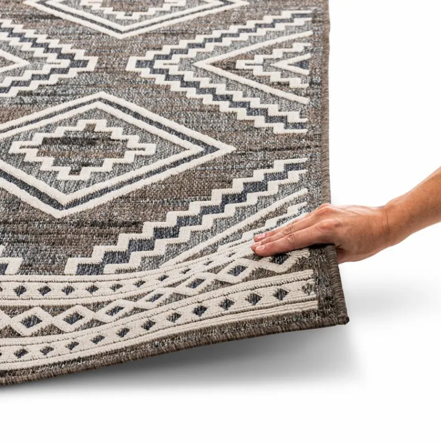 Clearance Webteppich Ribe Boho 133 x 195 cm Natur(Look) Teppiche