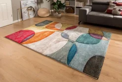 Outlet Webteppich Curves 133 x 190 cm Moderne Teppiche