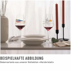 Outlet Weißweinglas Herzkristall 380 ml Gläser
