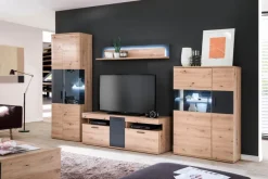 Outlet Wohnwand Cortona 4tlg. Wohnwände & Tv-Lowboards