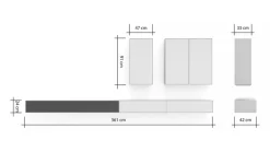 RAUM.FREUNDE Wohnwand Edge